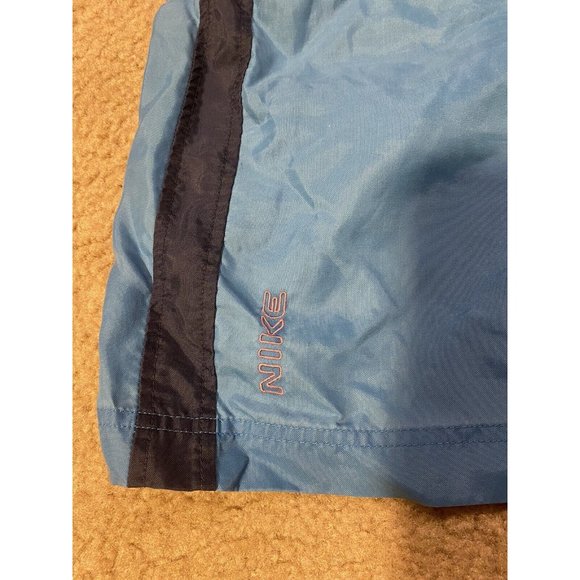 Nike Blue Drawstring Elastic Waist Mesh Lined Logo Swim Shorts Men's Size XL - Picture 5 of 7